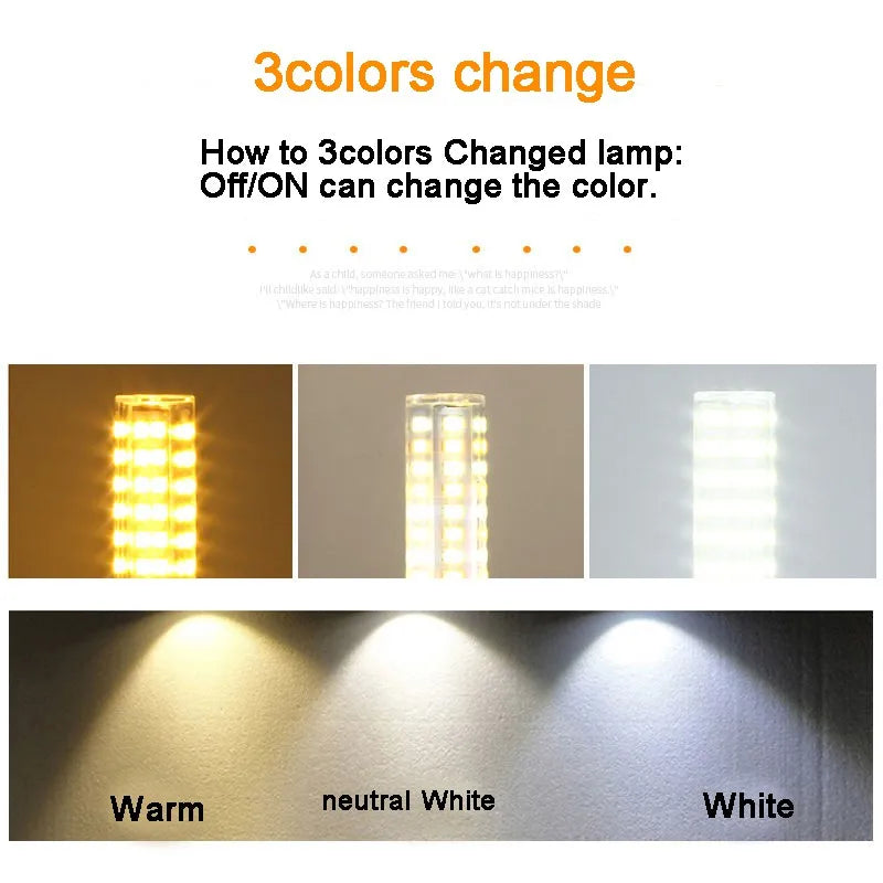 G9 led 9W 12W 15W 20W AC110V 220V   led lamp  SMD 2835 LED g9 cold /warm/natural light  Replace 30/40W halogen lamp light