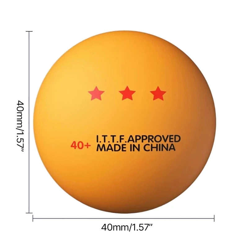 10 Pcs Table Tennis Ball Replacement Pingpong Ball 3-Star Standard Table Tennis Ball for Indoor/Outdoor Pingpong Table