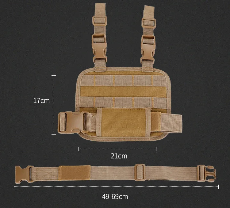 Tactical Drop Leg Platform,Molle Style,Adjustable Thigh Leg Panel,Hanging Board,Portable Cartridge Clip Pouch Leggings Pannier