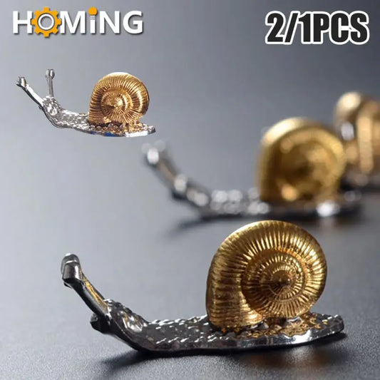 Unique Alloy Snail decor Handmade Metal Incense Holder Crafts Figurines Ornament Room Decor Supplies Home Decoration Accessories