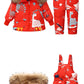 Children Clothing Set Hooded Parka Boy Baby Overalls toddler Girl Clothes Winter Warm Down Jacket Kids dinosaur Coat Snowsuit