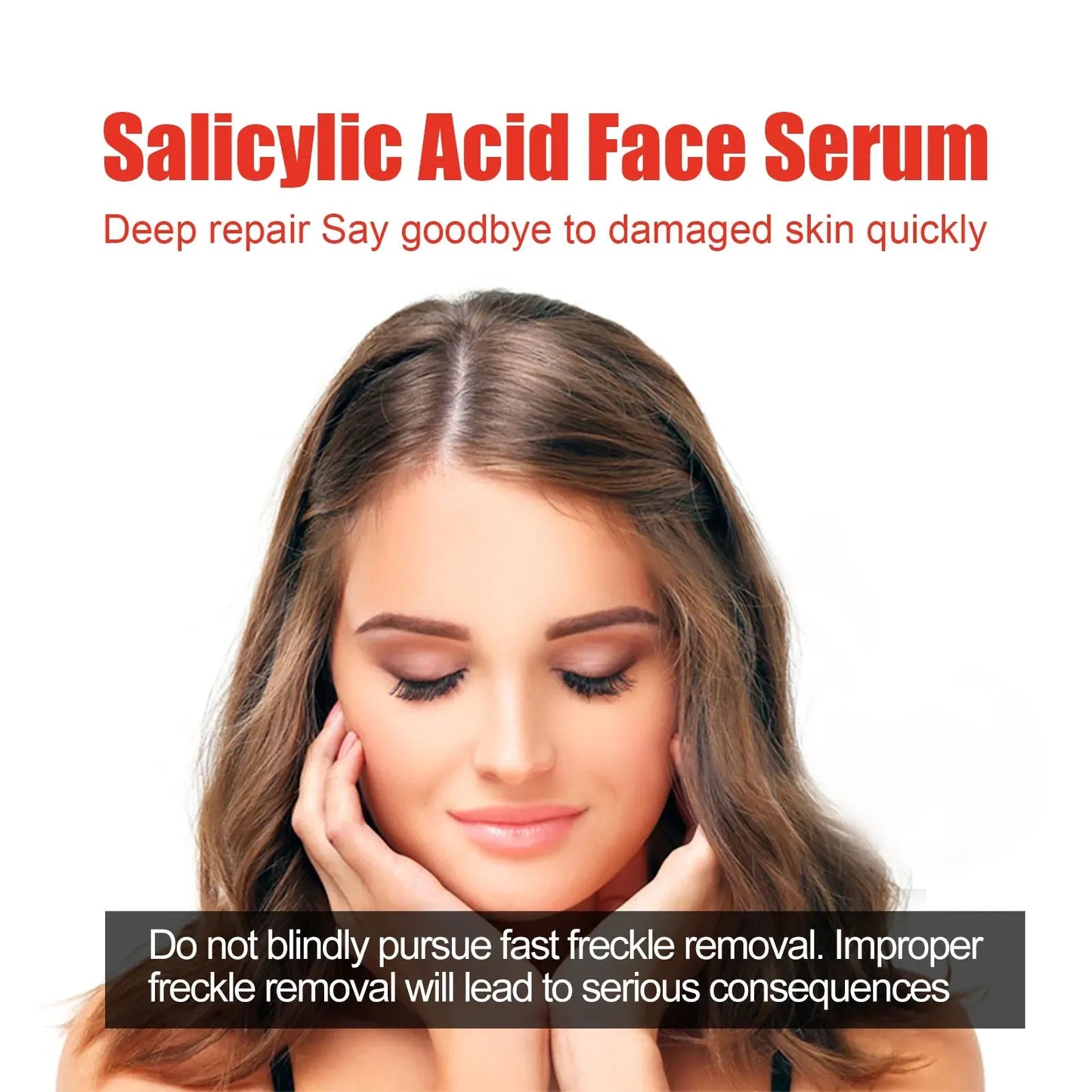 Salicylic Acid Facial Serum Firming Lifting Brighten Skin Tone Shrinks Pores Moisturizing Niacinamide Korean Skin Care Products