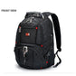 Swiss-Multifunctional bags Durable 17 Inch Laptop Backpack, Travel Bag,College Bookbag,USB Charging Port,Water Resistant