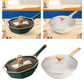 Octagonal Frying Pan Cookware with Cover Kitchen Utensils Portable Cooking Saucepan Woks for Picnic Home Camping Restaurant Egg