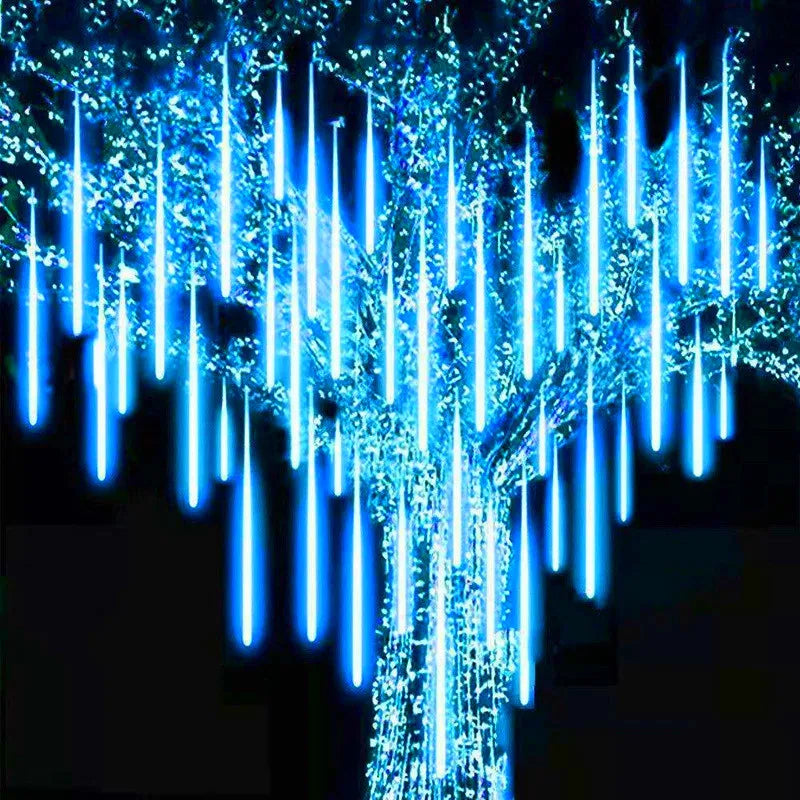 Meteor Shower Rain LED Fairy String Lights Festoon Street Garland Christmas Decorations for Home Outdoor Wedding New Year Decor