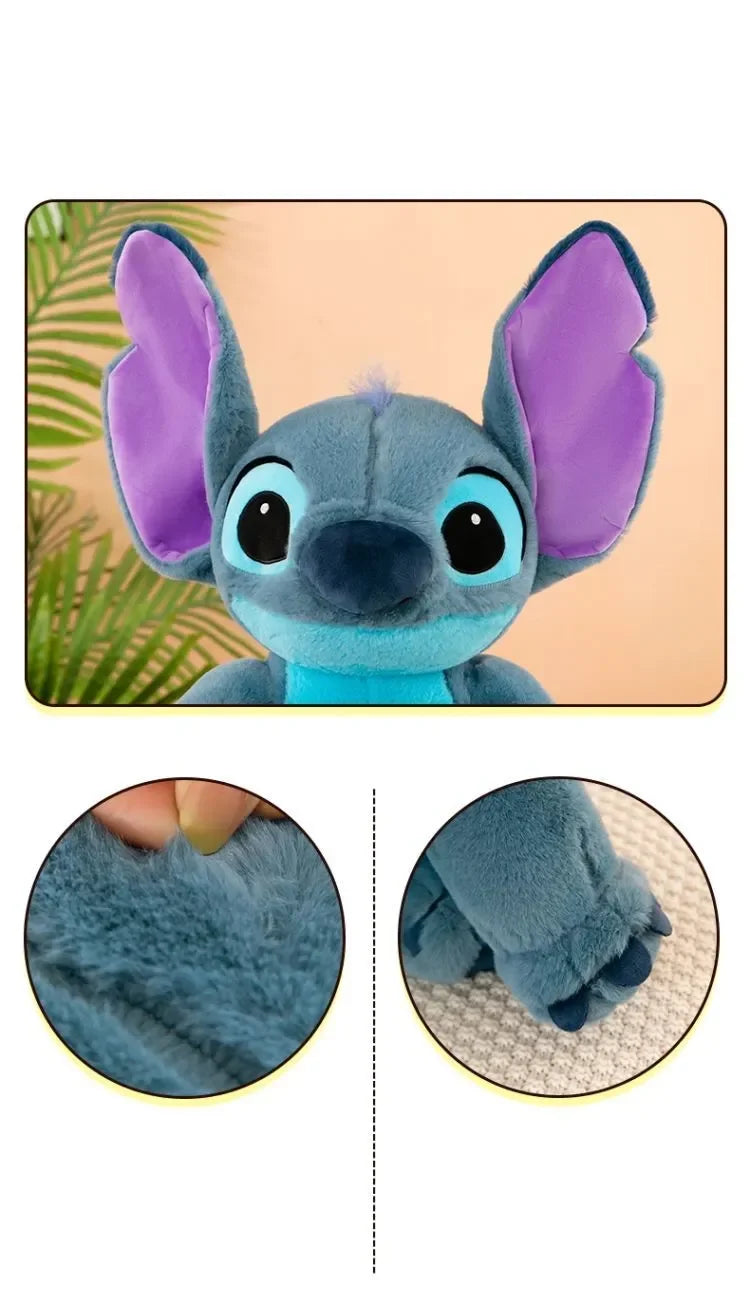 Disney Giant Size Lilo&stitch Plush Stuffed Doll Cartoon Kawaii Animal Couple Sleeping Pillow Softmaterial Toy For Children Gift