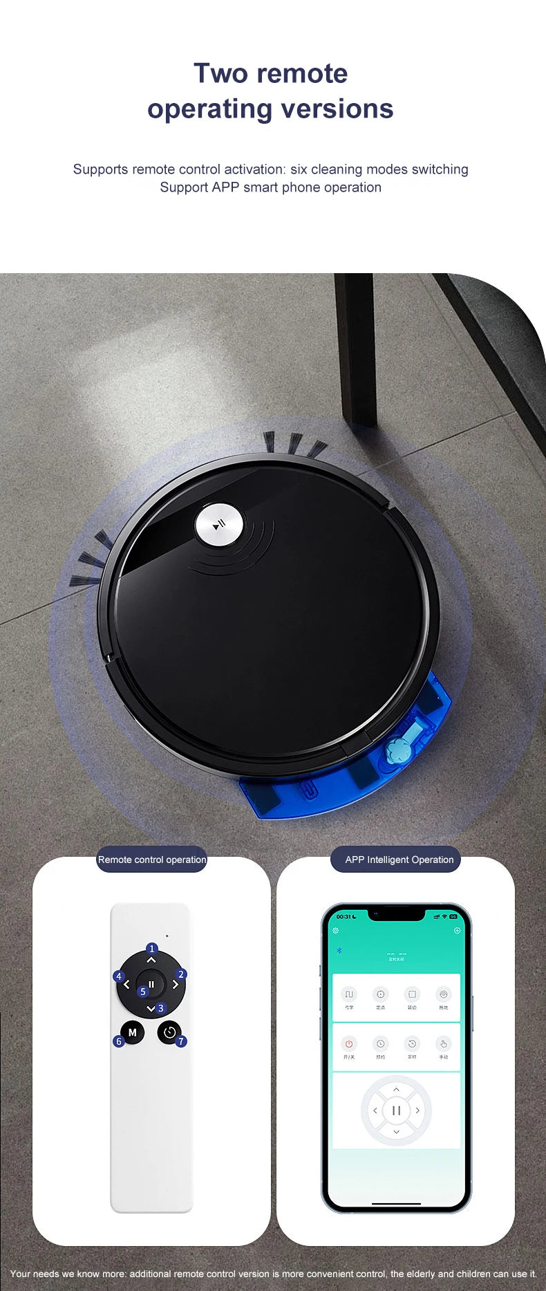 2024 NEW 2800PA 3-in-1 RS800 With Remote Control&APP Super Quiet Smart Robot Vacuum Cleaner Wet&dry Mopping Floor Home Appliance