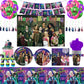 Zombie High School Zed Addison Theme Birthday Party Decoration Supplies Disposable Cutlery Balloon Background Baby Kids Gifts