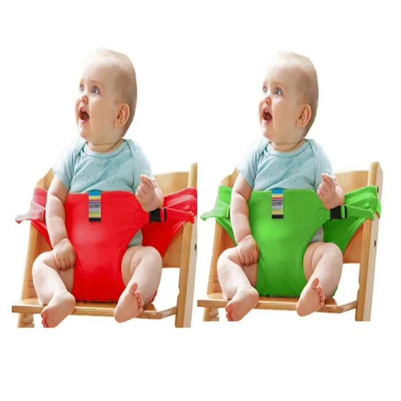 Baby Portable Seat Kids Chair Travel Foldable Washable Infant Dining High Dinning Cover Seat Safety Belt Auxiliary Belt