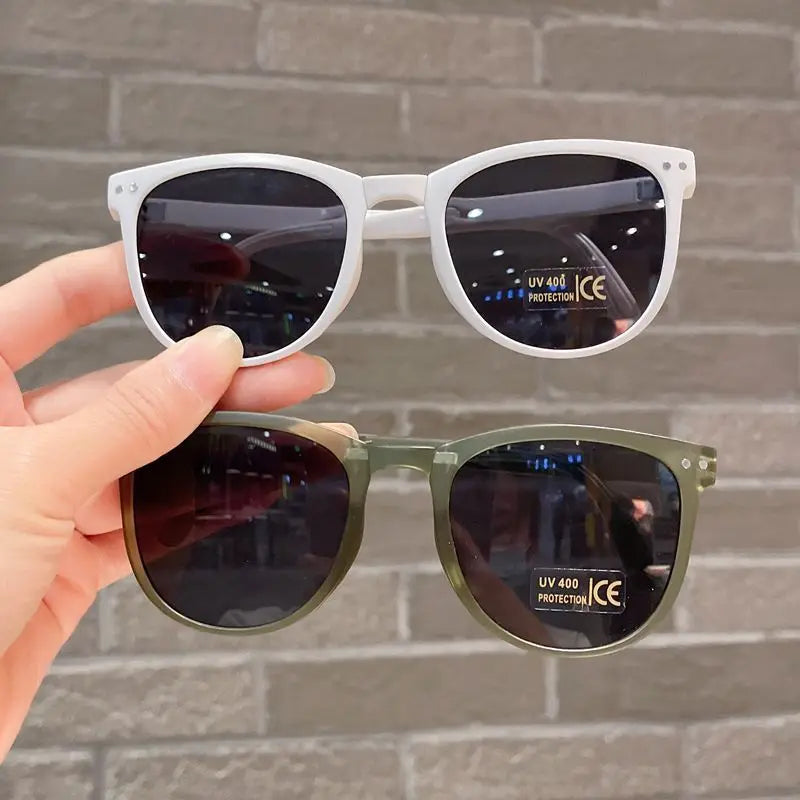 2024 Summer Cute Sunglasses Matte Frame Sun Glasses Baby Decorative Eyeglasses Trendy Boy Eyewear Girls Fsahion