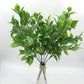 Branches Green Artificial Plants for Garden Bushes Fake Grass Eucalyptus Orange Leaves Faux Plant for Home Shop Decoration