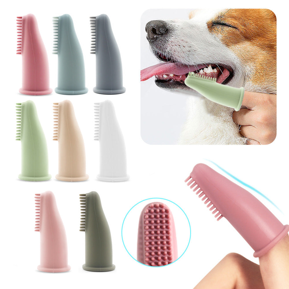 Ultra Soft Silicone Toothbrush Cover Dog Cat Dental Care Cleaning Finger Toothbrush Clean Tool Dog Toothbrush Accessories