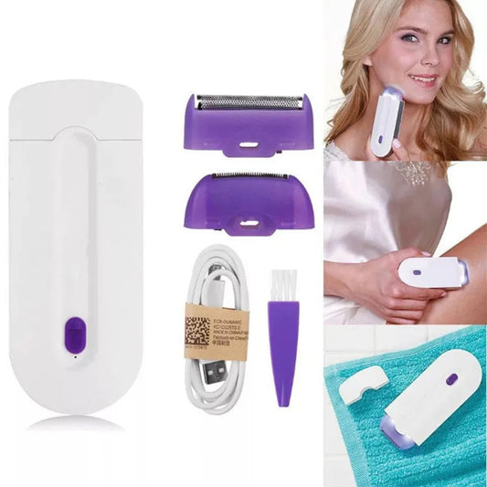 Painless Hair Removal Kit Laser Touch Epilator Usb Rechargeable Women Body Face Leg Bikini Hand Shaver Hair Remover Appliances