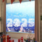 Christmas Window Stickers Santa Claus Snowman Snowflake Glass Sticker Shopping Mall Glass Window Decor Decal Mirror Stickers