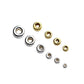 10pcs 925 Sterling Silver Flat Round Spacer Beads 3mm 4mm 5mm 6mm 7mm Handmade Gold Silver Color Charm Beads DIY Jewelry Making