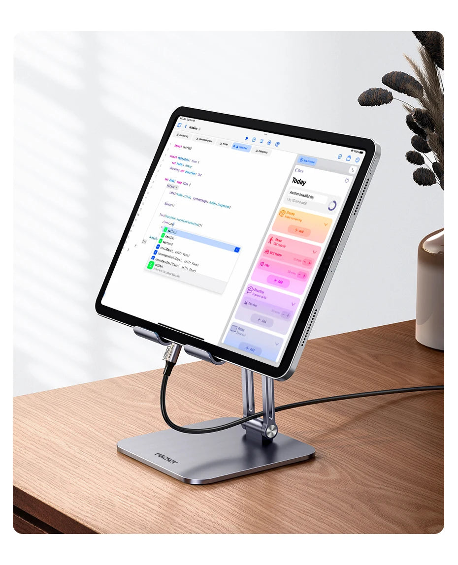 【New-in Sale】UGREEN Tablet Phone Stand Aluminum iPad Stand For iPad Pro iPhone Xiaomi Tablet Support Laptop Stand Tablet Holder