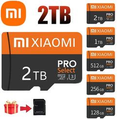 بطاقة ذاكرة Xiaomi لتسجيل القيادة 2 تيرابايت 1 تيرابايت 128 جيجابايت بطاقة ذاكرة Micro SD للهاتف المحمول سماعة الرأس مكبر الصوت كاميرا عالية الدقة لعبة Switch