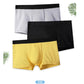 4Pcs Men Boxer Ventil Mens Panties Underwears Breathable Sexy Male Boxer Solid Underpants Comfortable Underwear Men's Boxers Hot