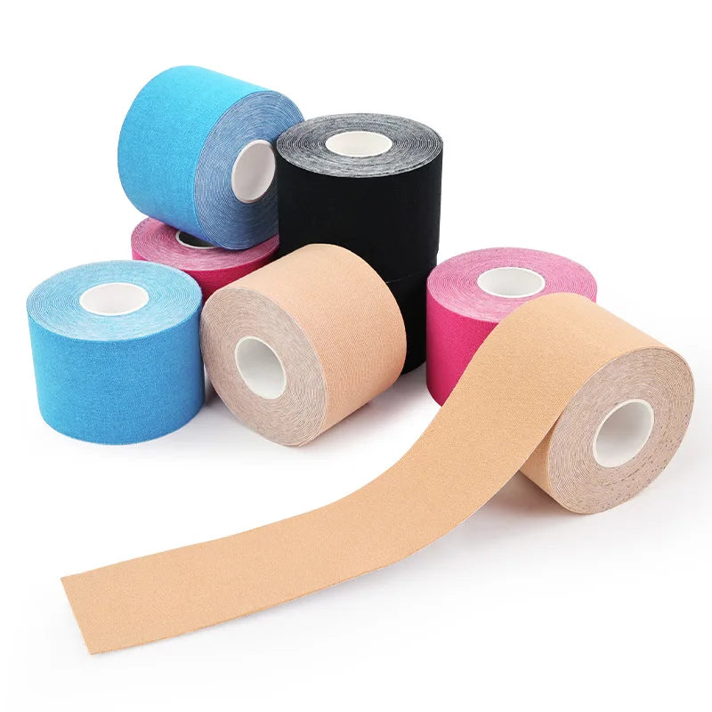 Bulbusbow Kinesiology Tape Muscle Bandage Sports Cotton Elastic Adhesive Strain Injury Tape Knee Muscle Pain Relief Stickers