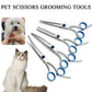 Dog Grooming Scissors Stainless Steel Curved Pet Scissors Dogs Shears Safety Round Head Pet Hair Cutting Scissors Tijeras Puppy