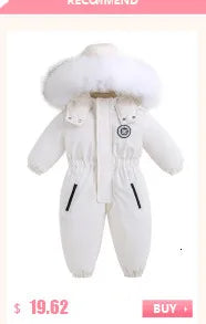 2024 Winter warm Down jacket kids toddler girl clothes Girls clothing Thicken Parka Hooded Outerwear Coats Children snow suit