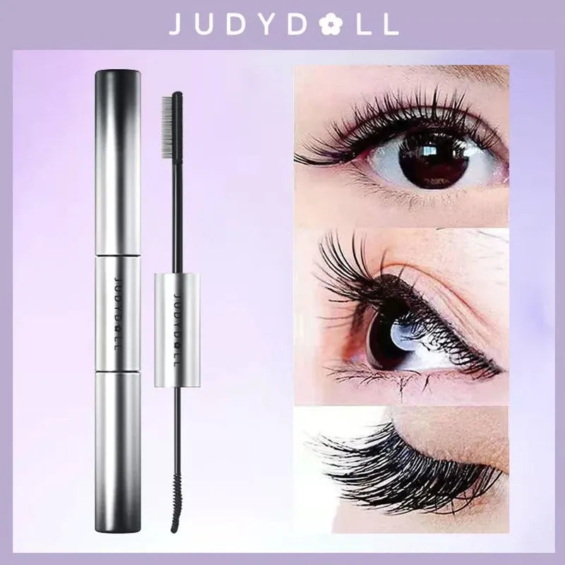 Judydoll Double-Head Mascara,Lashes Primer + Mascara,Waterproof Curling Long Thick Dense Smooth Eyelashes,Enlarge Eyes Tool