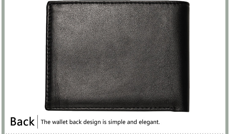 Cow Leather Men Wallets with Coin Pocket Vintage Male Purse RFID Blocking Genuine Leather Men Wallet with Card Holders