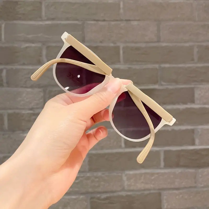 2024 Summer Cute Sunglasses Matte Frame Sun Glasses Baby Decorative Eyeglasses Trendy Boy Eyewear Girls Fsahion