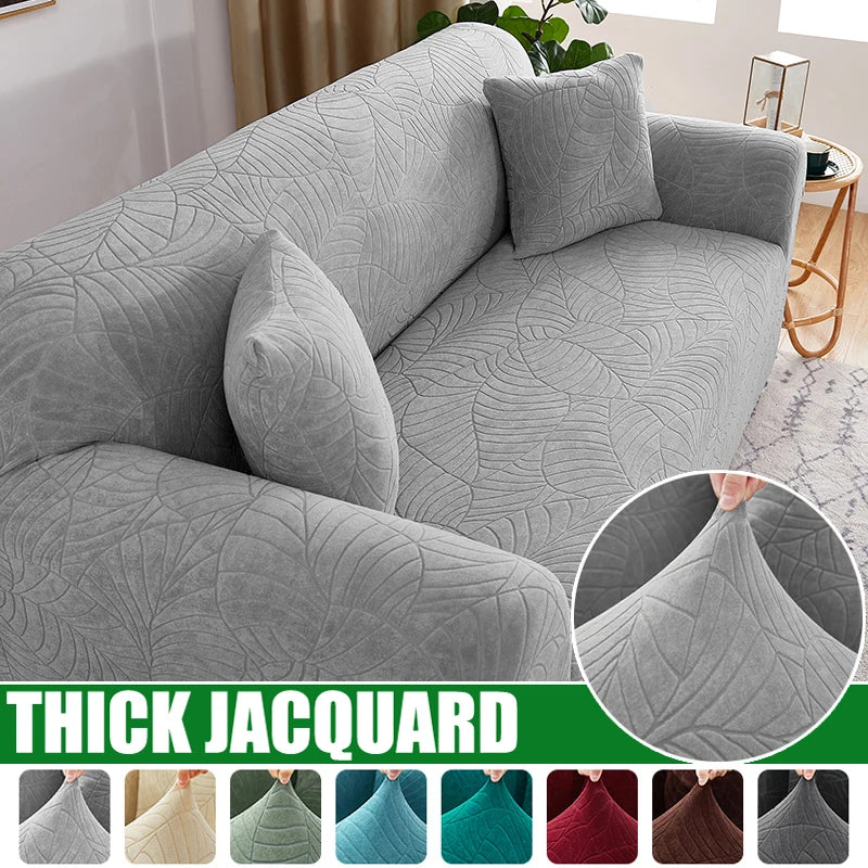 Sofa Cover for Living Room Thick Elastic Jacquard Cover for Sofa Couch Armchair 1/2/3/4 Seater L Shaped Corner Sofa Cover