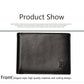 Cow Leather Men Wallets with Coin Pocket Vintage Male Purse RFID Blocking Genuine Leather Men Wallet with Card Holders