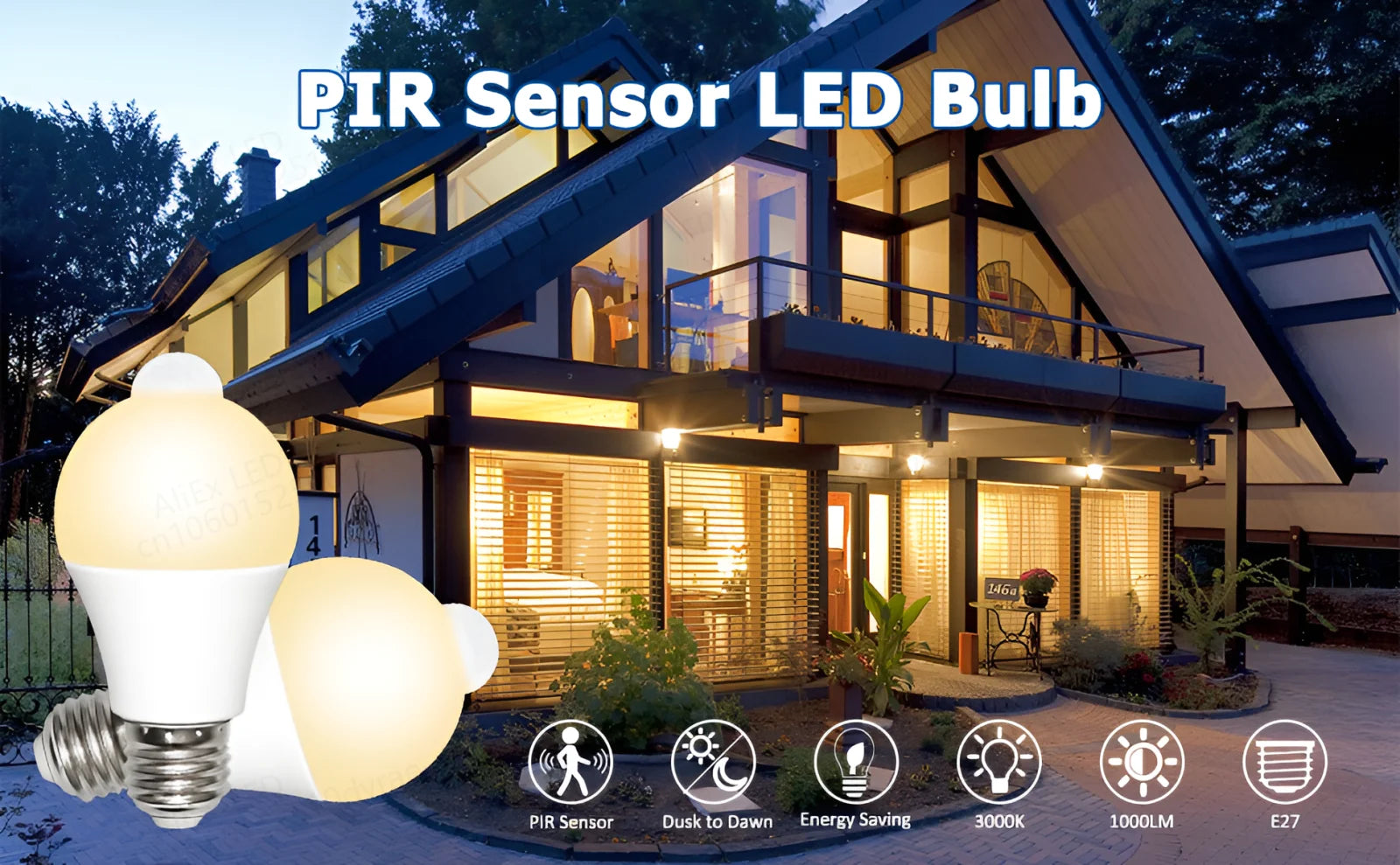 Motion Sensor Light 220V E27 20W 18W 15W LED Lamp Auto Smart Infrared Bulb Energy Saving Bombillas Home Porch