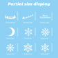 Double-Sided Christmas Window Clings Designs Snowflake Static Stickers Decoration White Xmas Ornaments Reusable Party Supplies