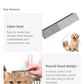 Pet Hair Removal Comb Stainless Steel Pet Grooming Comb Gently Removes Loose Knotted Hair Dog Cat Cleaning Beauty Supplies