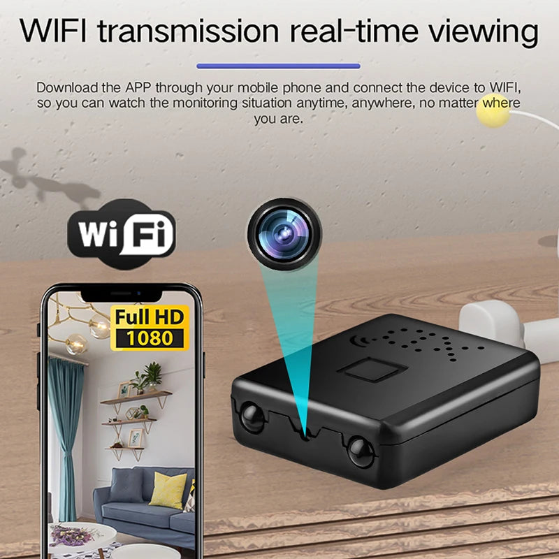 Xiaomi 1080p Full HD Mini Camera WiFi 5G Night Vision Home Security Micro Camcorder Audio Video Recorder with Motion Detection