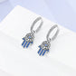 Elegant 925 Sterling Silver Flower Dream Catcher Hoop Earrings with Zircon – Bulbusbow Women's Musical Note Jewelry