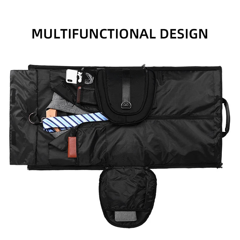 Convertible Garment Bags for Travel Large Capacity Duffel Bag with Shoe Pouch Weekend Business Trip Luggage Carry On Tote XM130