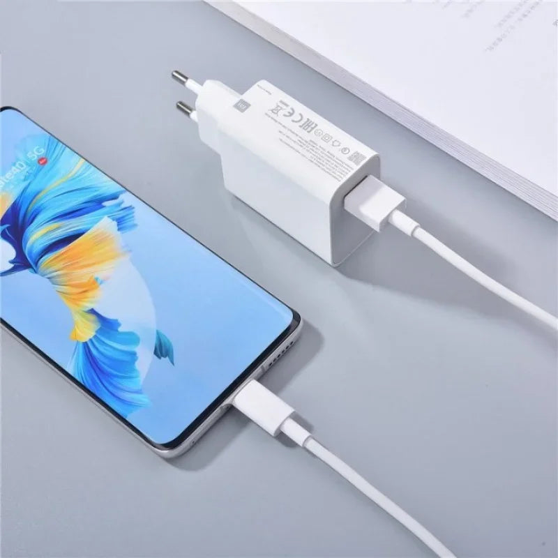 Xiaomi Original 120W Charger EU QC 3.0 67W Fast Turbo Charge 6A Type C Cable For Xiaomi Redmi Note 13 12 POCO X5 M4 Pro Pad 6