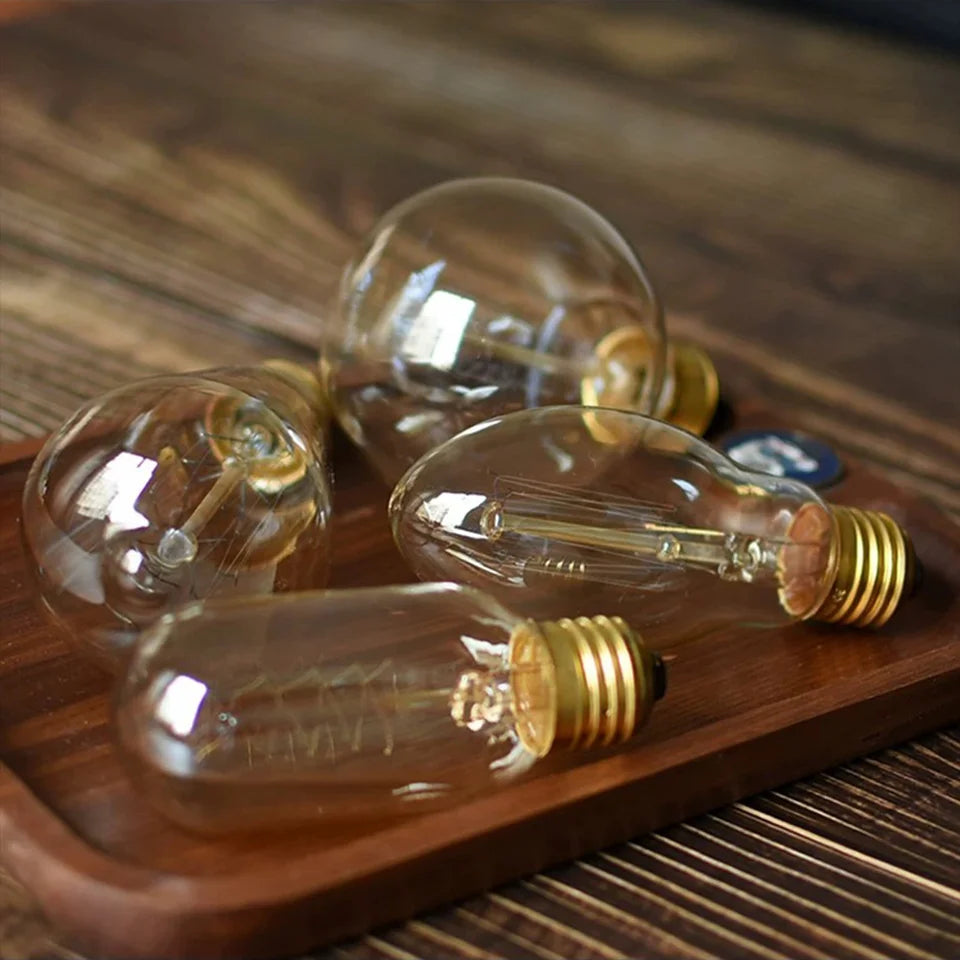 Reteo Edison Light Bulb 220V 110V E27/E26 A19 ST64 40W Vintage LED Filament Light Bulb Edison Lamp For Home Vintage Edison Lamp