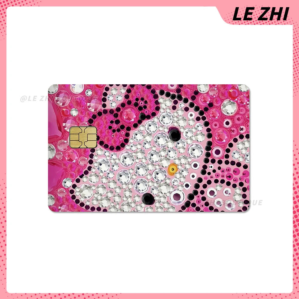 Hawaiian Black Skin Hello Kitty Diy Credit Debit Card Sticker Party Sticker Decoration Waterproof Small Chip Card Skin Sticker