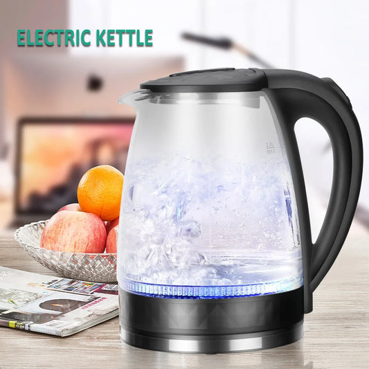 Electric Glass Kettle 2L With 2000W Kitchen Appliances Keep Warm Function Electric Boiling Tea Pot 110-220V