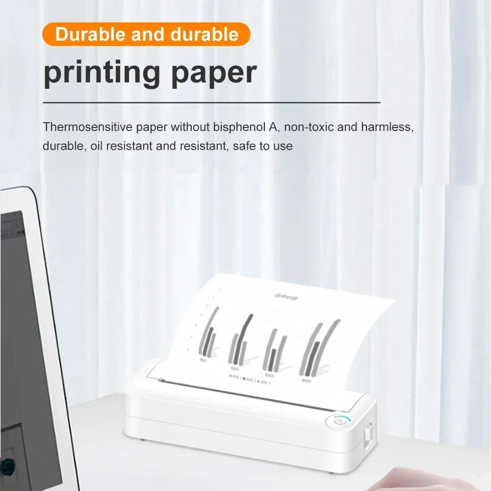 A4 Thermal Paper Thermal Printing Paper 210*30mm for A4 Wireless Bluetooth A40/X8 Printer Paper Roll