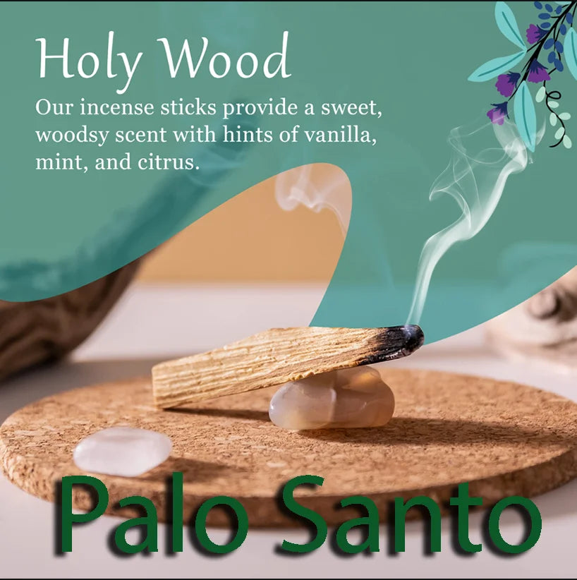 Original Palo Santo Holy Wood Incense sumdge sticks High oil content Burning releases the scent For Purification Pray for luck