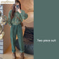 Sweet Style High-end Outfit 2023 Autumn and Winter New Women's Slim Fit Sweater High Waisted Pants Two-piece Set