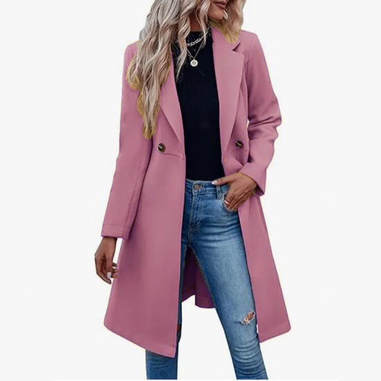 Outerwears Women's Trench Coat One Button Belt Lapel Coats Slim Elegant Females Streetwear Jacket Autumn winter Coats Woman