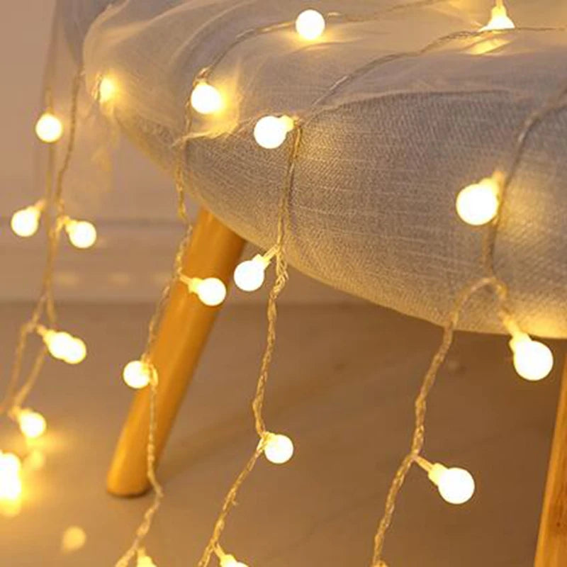 10M Small Ball Fairy Lights Globe String Lights USB/Battery Operated for Garden Christmas Bedroom Wedding Camping Tent Decor