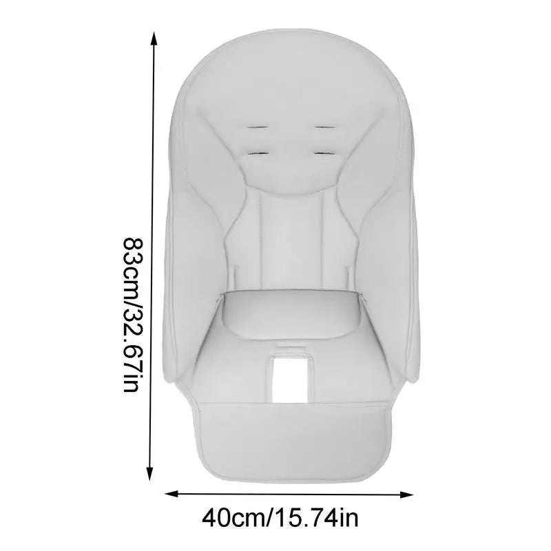 Baby PU Leather Dining Chair Cover Children Leather Cushion Baby Dining Chair Leather Cover  with Padding Seat Case Accessories