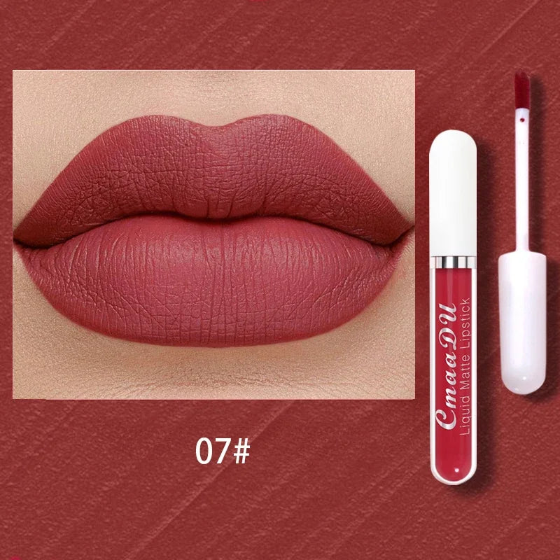 Sexy Velvet Matte Lip Gloss Liquid Lipstick Lipgloss Beauty Red Nude Waterproof Longlasting Makeup