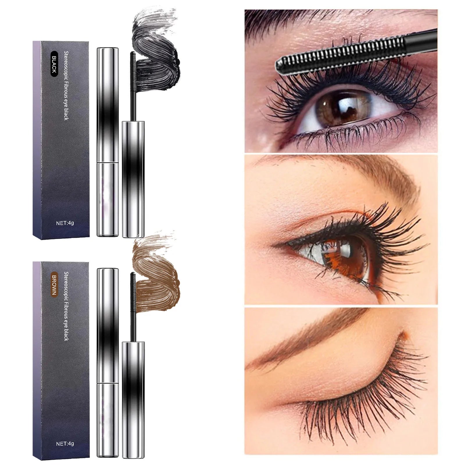 3d Curling Eyelash Iron Mascara, Bristleless Mascara, Washable Extra Slim Metal Mascara 2024 Suministros Para Fiestas