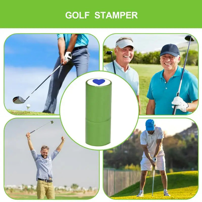 Golf Stamper Self Inking Stamp Waterproof Golf Ball Marking Tool Golfer Gift Golf Accessories For Dad Husband Boyfriend