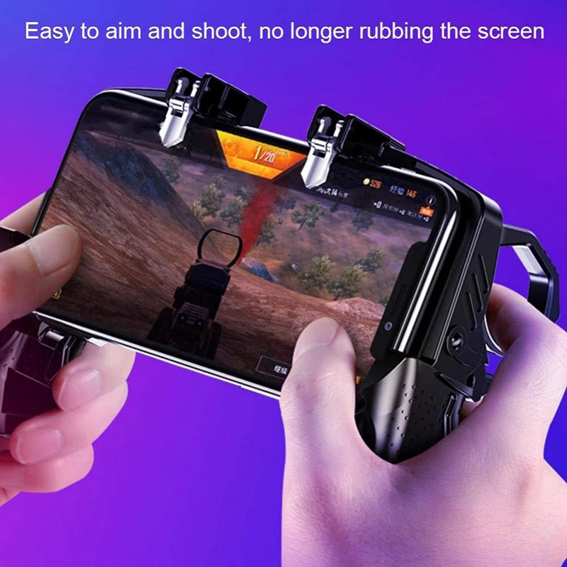 وحدة تحكم Trigger Free Fire PUBG للهواتف المحمولة ولوحة التحكم وعصا التحكم في Android وiPhone ولوحة الألعاب المحمولة وPubg وأمر الهاتف الذكي